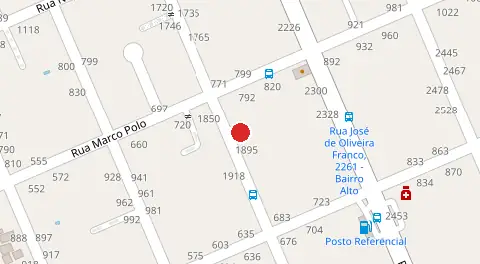 Mapa da localização