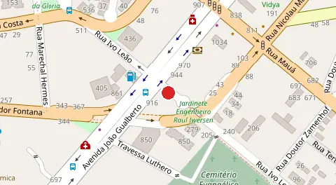 Mapa da localização