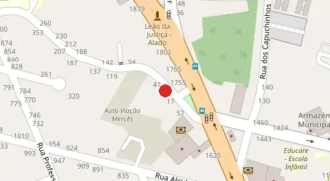 Mapa da localização