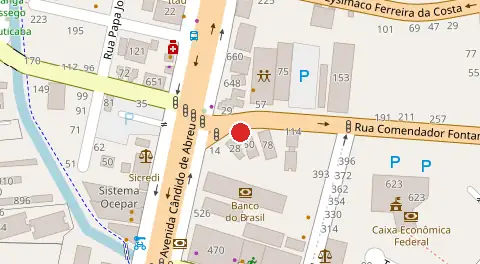 Mapa da localização