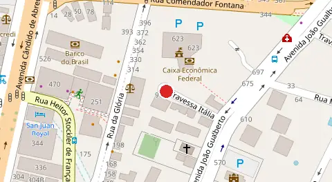 Mapa da localização