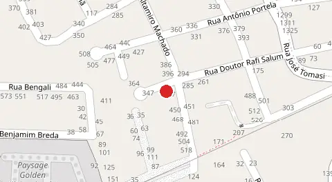 Mapa da localização