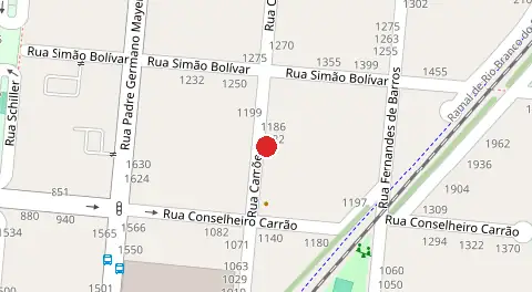 Mapa da localização