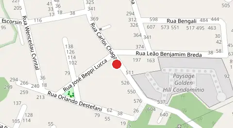 Mapa da localização