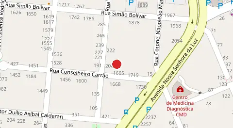 Mapa da localização