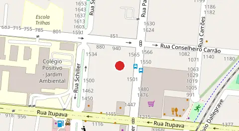 Mapa da localização