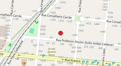Mapa da localização