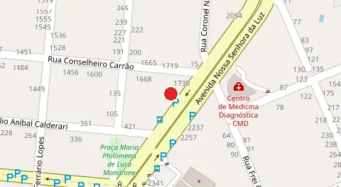 Mapa da localização