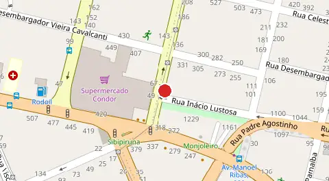 Mapa da localização