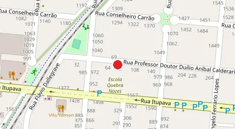 Mapa da localização