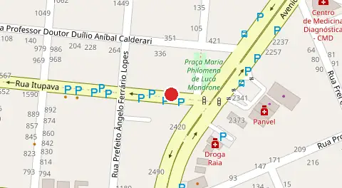 Mapa da localização