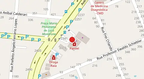 Mapa da localização