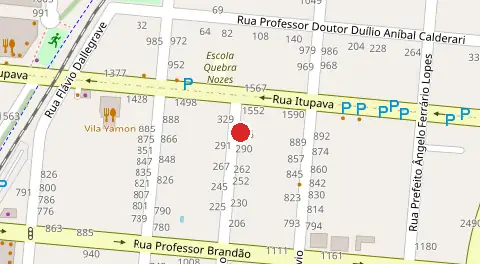 Mapa da localização