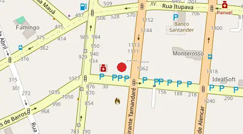 Mapa da localização