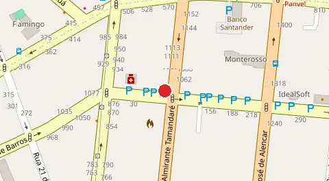 Mapa da localização
