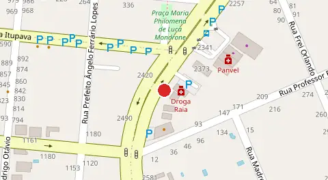 Mapa da localização