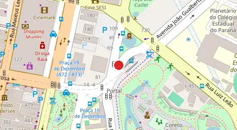 Mapa da localização