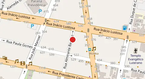 Mapa da localização
