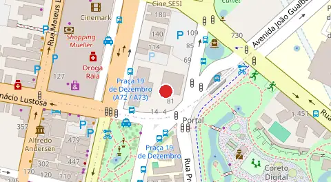 Mapa da localização