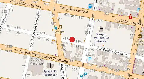 Mapa da localização