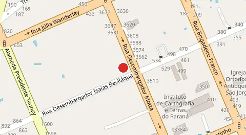 Mapa da localização