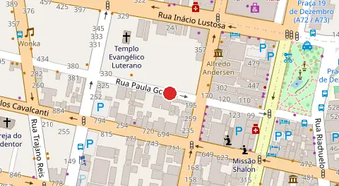Mapa da localização