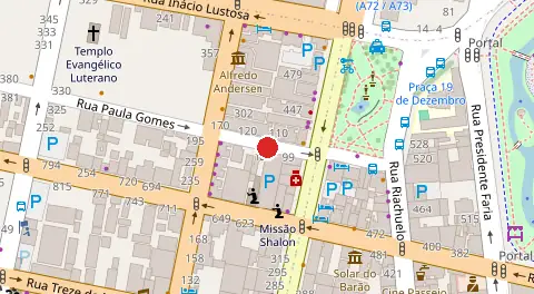 Mapa da localização