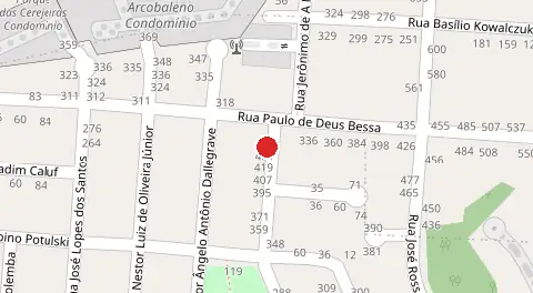 Mapa da localização