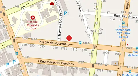 Mapa da localização