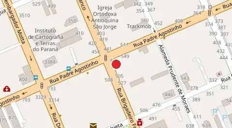 Mapa da localização