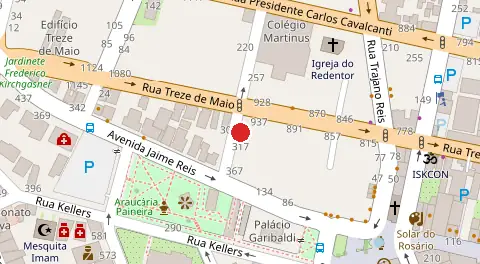 Mapa da localização