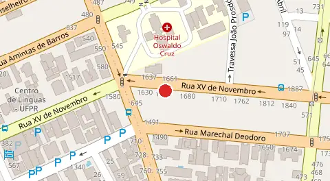 Mapa da localização