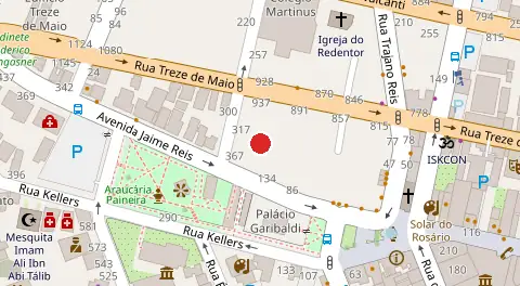 Mapa da localização
