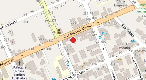 Mapa da localização