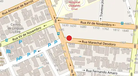 Mapa da localização