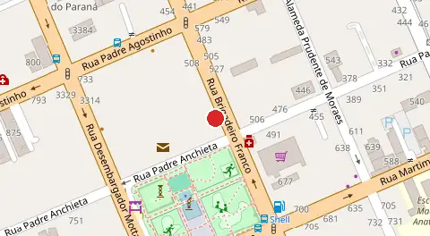 Mapa da localização