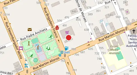 Mapa da localização