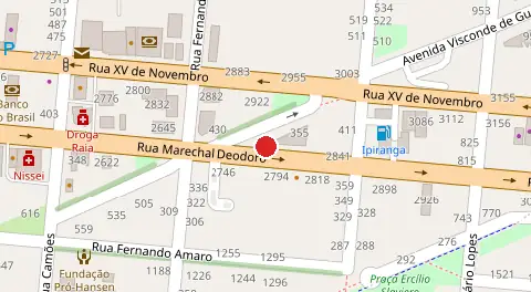 Mapa da localização