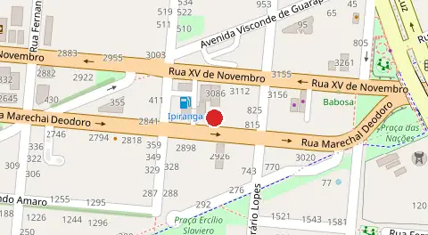 Mapa da localização