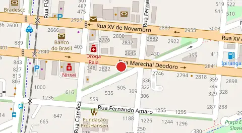 Mapa da localização
