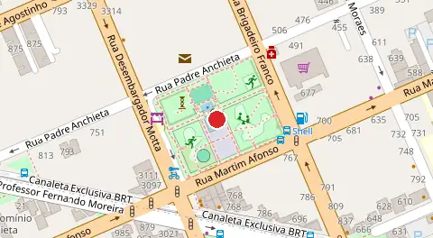 Mapa da localização