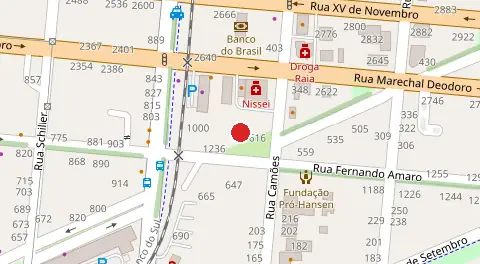 Mapa da localização