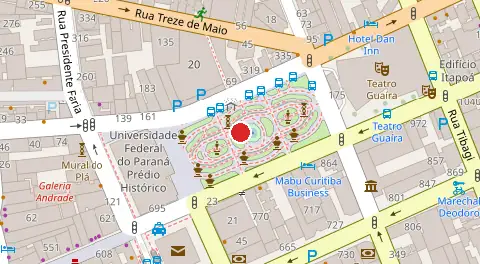 Mapa da localização