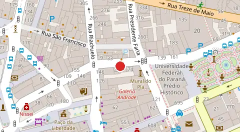 Mapa da localização