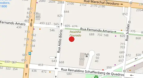 Mapa da localização