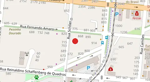 Mapa da localização
