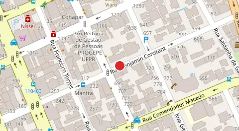 Mapa da localização