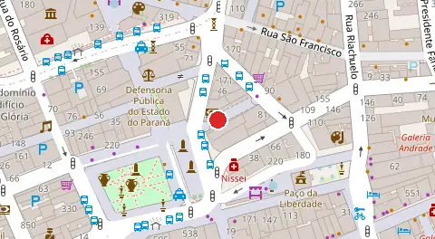 Mapa da localização
