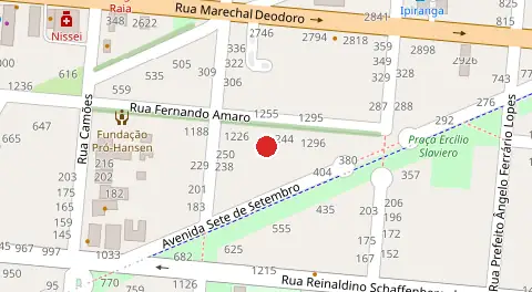Mapa da localização