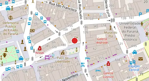 Mapa da localização